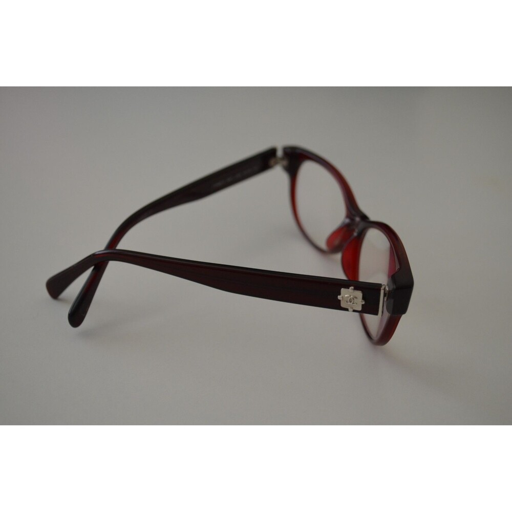 CHANEL 3243 c.539 Tweed Bordeaux Brown Red Eyeglasses Frames Italy 53-16-135 - Picture 5 of 15